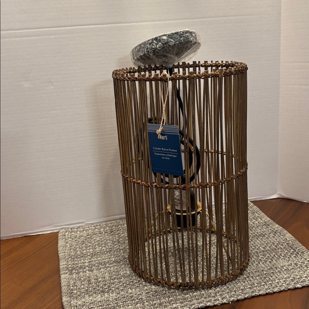 Pier One rattan pendant light